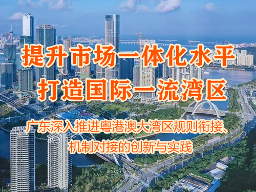 提升市场一体化水平 打造国际一流湾区 ——广东深入推进粤港澳大湾区规则衔接、 机制对接的创新与实践